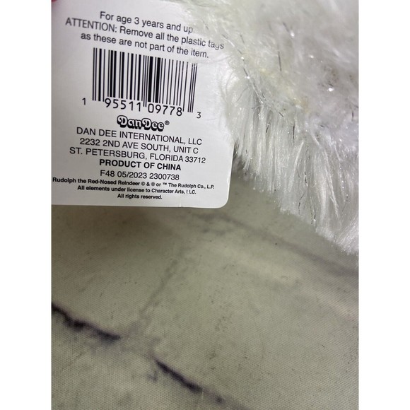 Rudolph The Red Nosed Reindeer Bumble Abominable Snow Monster Stuffed Plush Toy - Picture 4 of 6